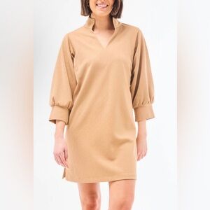 Mary Square Dress in "Latte"